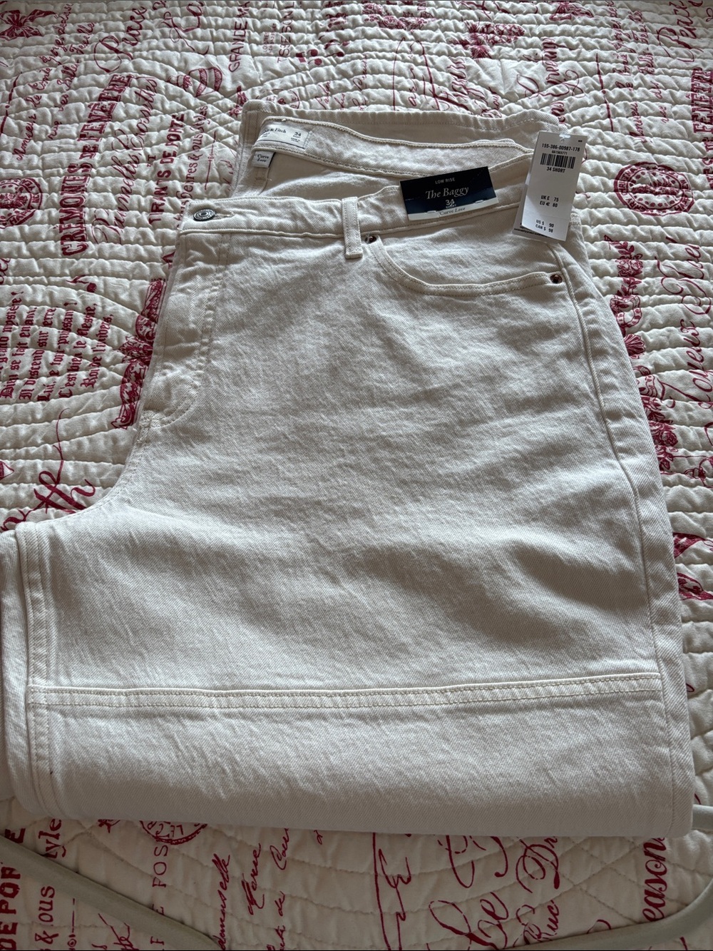 NWT Abercrombie & Fitch Low Rise BAGGY CURVE LOVE Wide Leg Jeans SIZE 18 (34S)